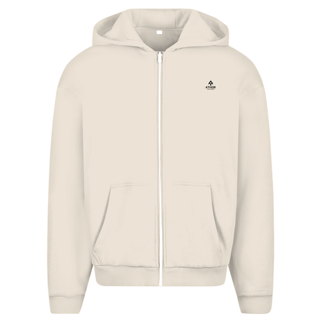 ATHOR-BRANDS Oversize Zipper Hoodie (Backprint Edition) – „Symbols of Rebirth“