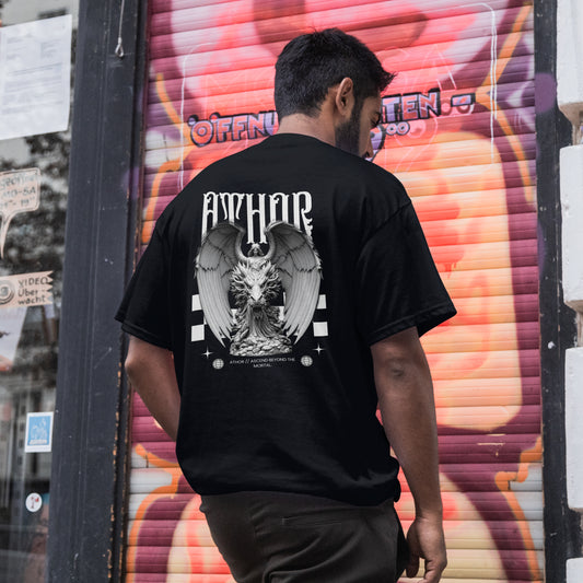 ATHOR-BRANDS Oversize T-Shirt – „Ascend Beyond The Mortal“ | Streetwear Essential