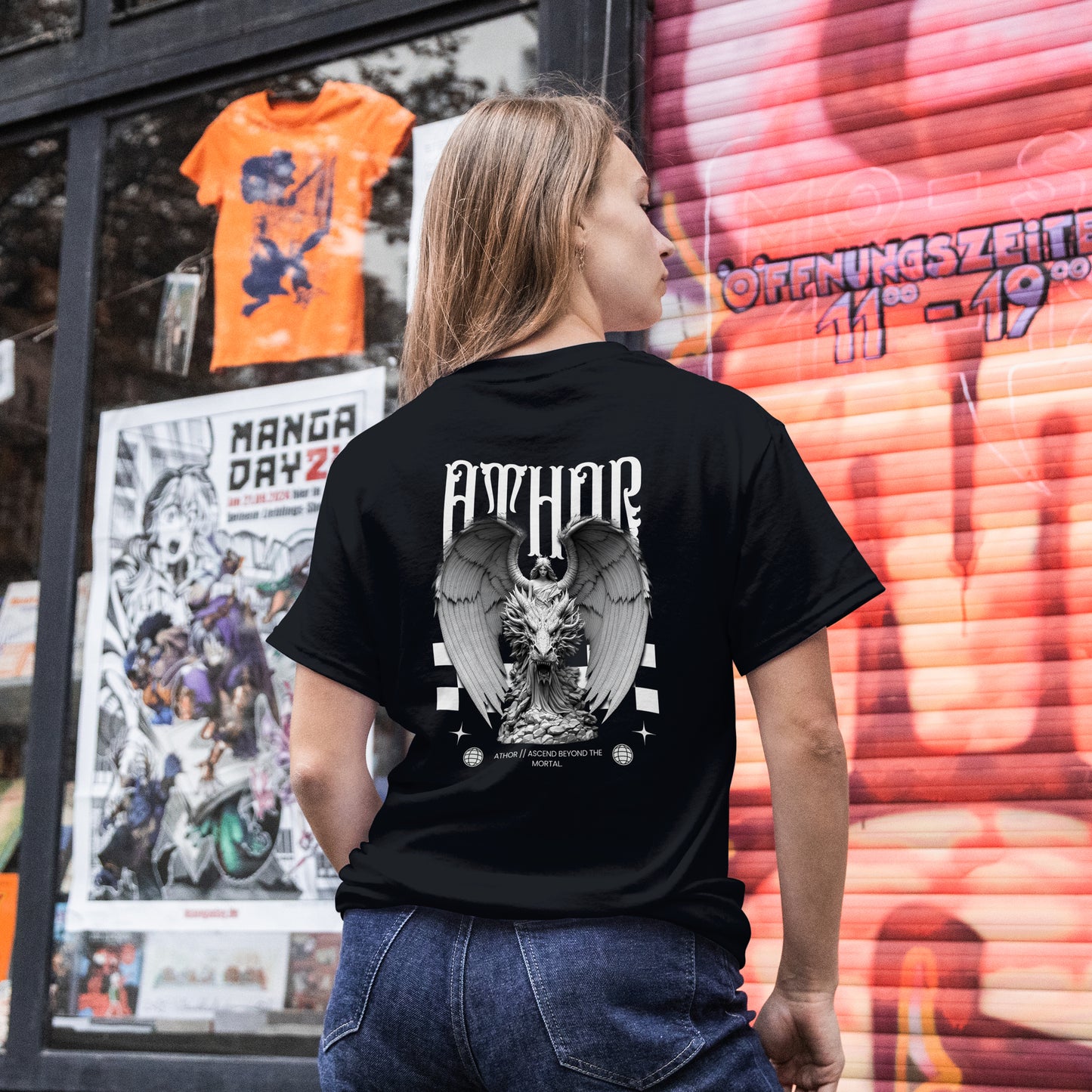 ATHOR-BRANDS Oversize T-Shirt – „Ascend Beyond The Mortal“ | Streetwear Essential