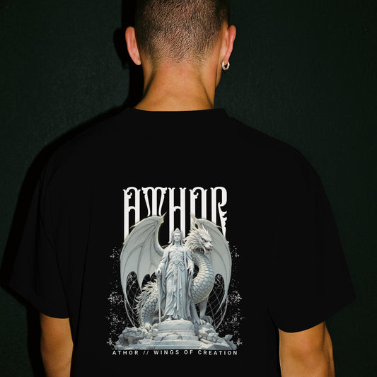 ATHOR-BRANDS Oversize T-Shirt – „Wings of Creation“ | Streetwear Essential