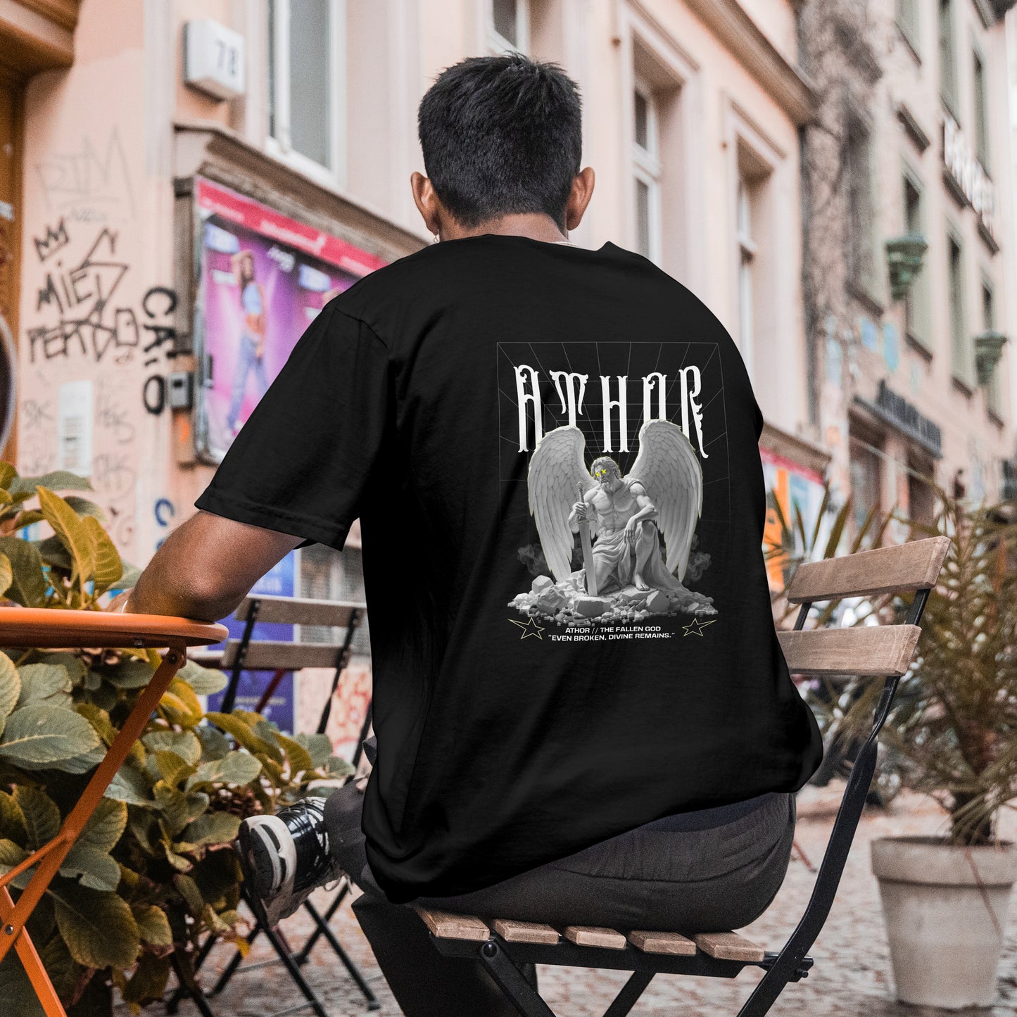 ATHOR-BRANDS Oversize T-Shirt – „The Fallen God“ | Streetwear Essential