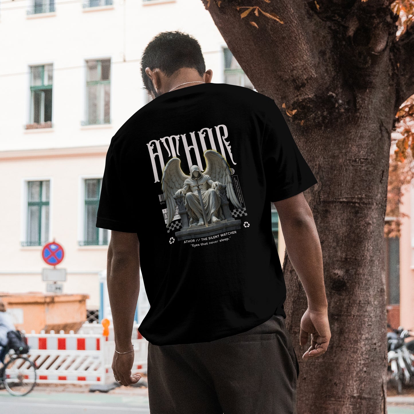 ATHOR-BRANDS Oversize T-Shirt – „The Silent Watcher“ | Streetwear Essential