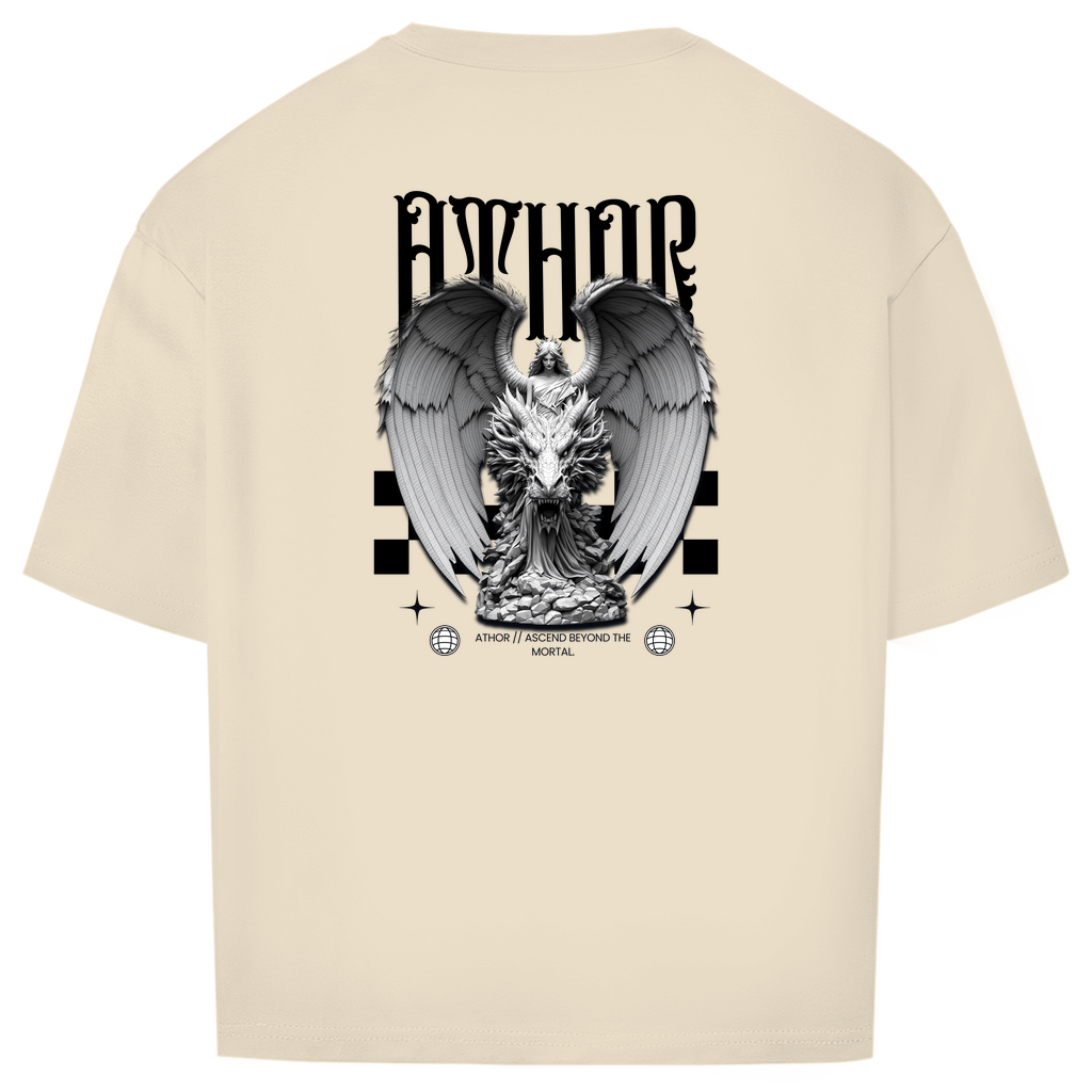 ATHOR-BRANDS Oversize T-Shirt – „Ascend Beyond The Mortal“ | Streetwear Essential