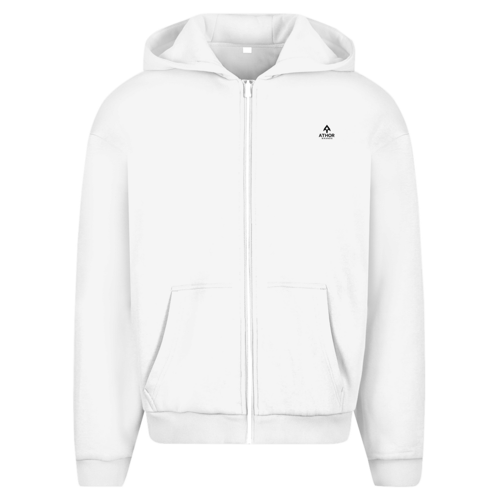 ATHOR-BRANDS Oversize Zipper Hoodie (Backprint Edition) – „Symbols of Rebirth“